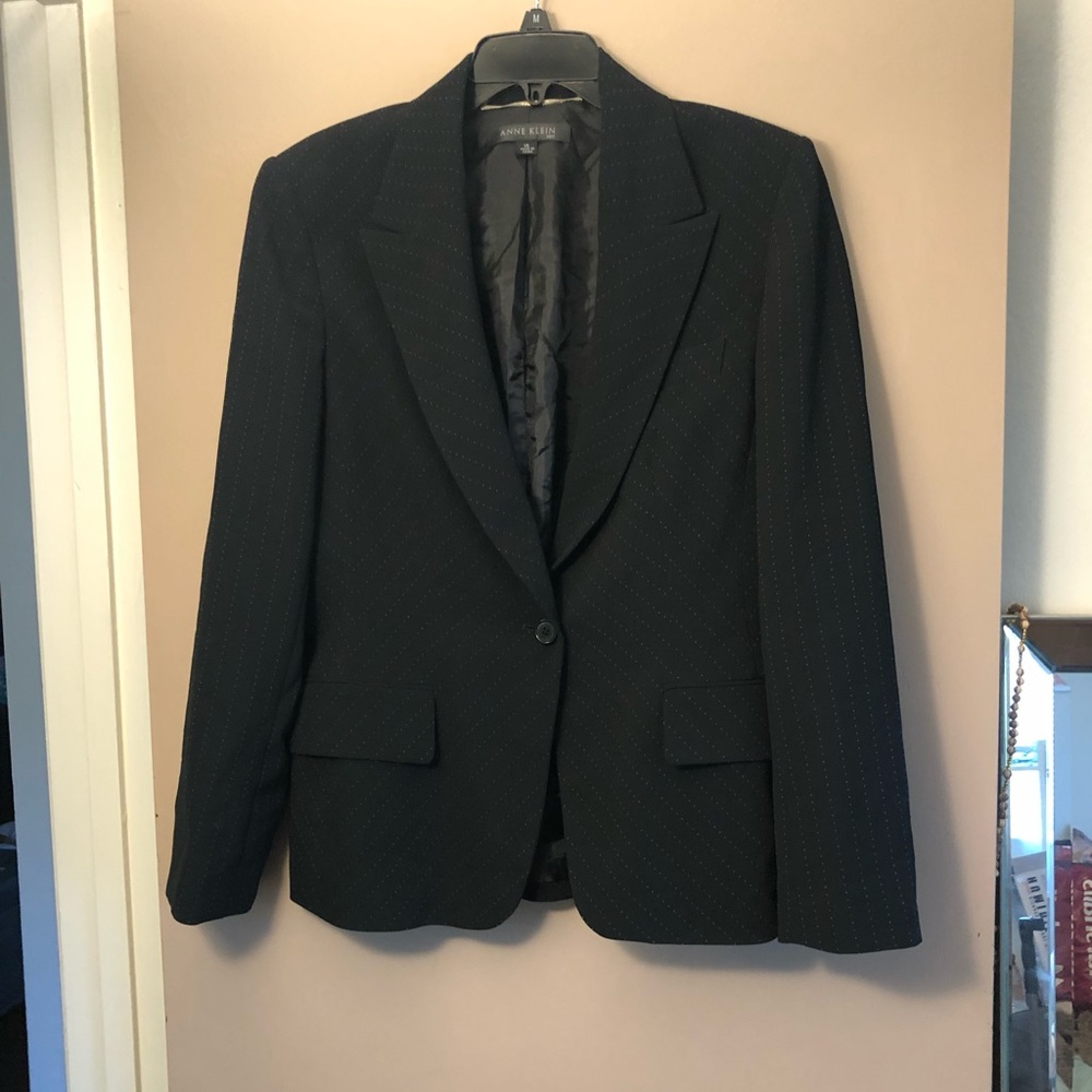 Anne Klein Pinstripe Blazer